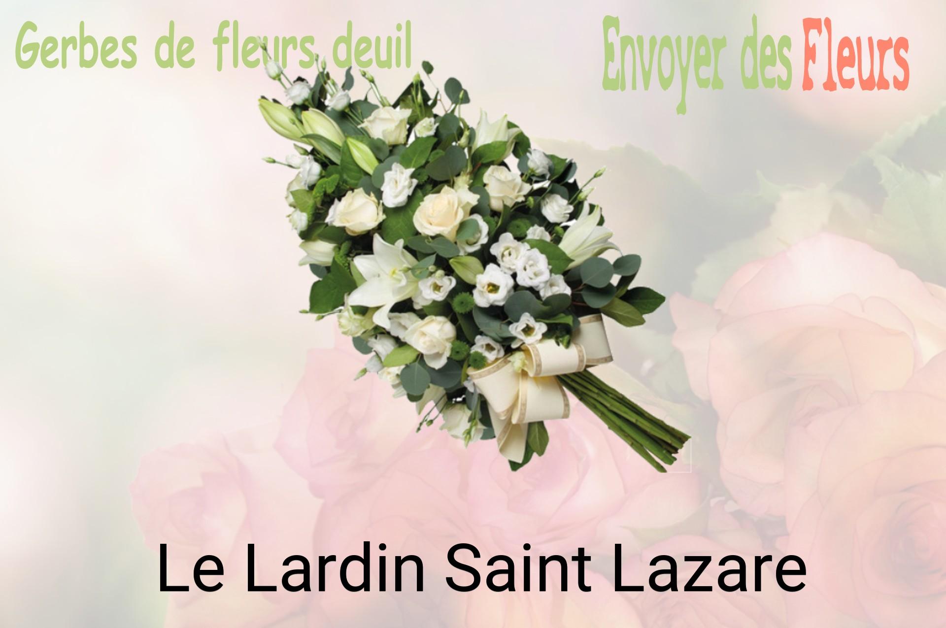 Gerbe de fleurs de deuil livrée à Le Lardin-Saint-Lazare